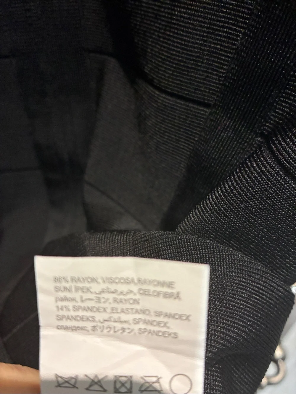 Bebe Black Bandage Dress Zip Front Mock Neck Small ✨ 👵MT - Picture 4 of 5